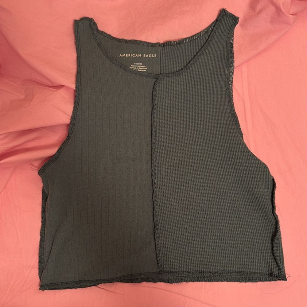 American Eagle Outfitters Teal Tank Top